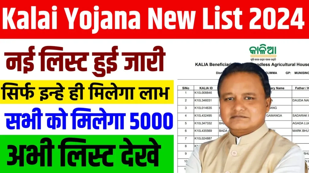 Kalia Yojana New List 2024