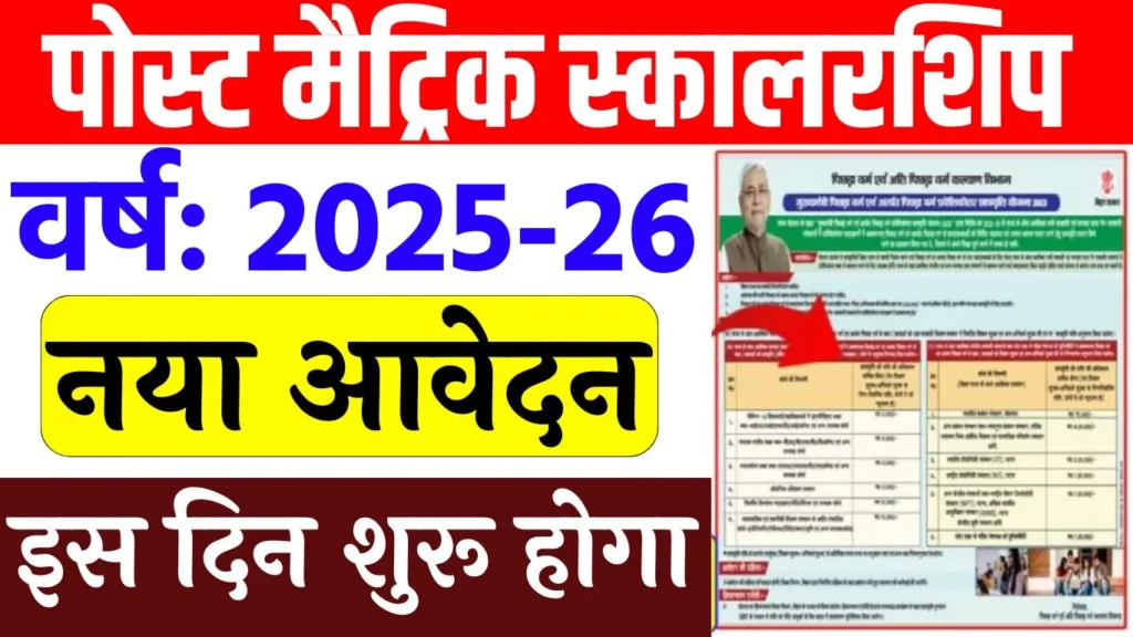 Bihar Post Matric Scholarship 2025-26