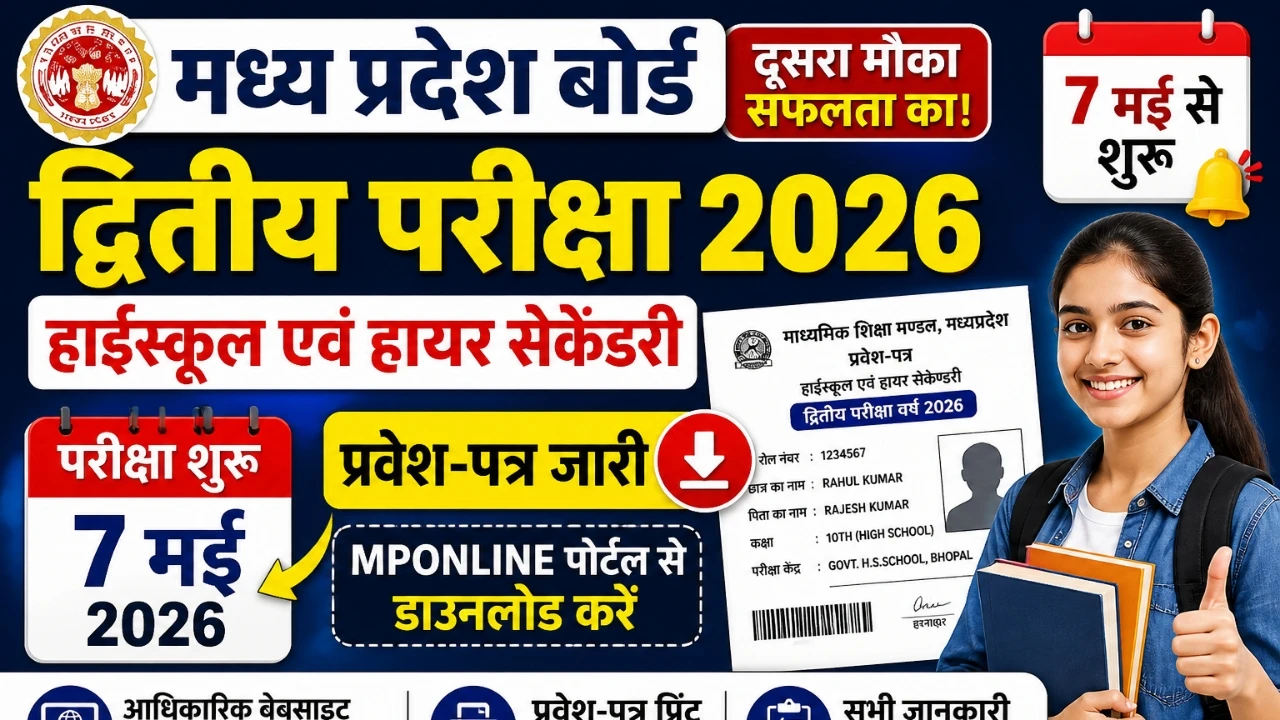 MP Board 2nd Exams 2026